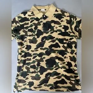 Bape | Shirts | Bape St Camo One Point Polo | Poshmark